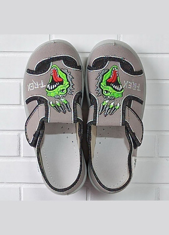 Ортопедичні закриті тапочки капчики на липучці змінка в садок для хлопчика Валді Waldi (337102795)