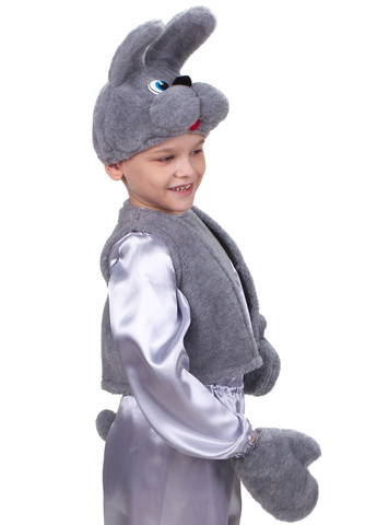 Карнавальний костюм Заєць №4 (сірий) No Brand (362538997)