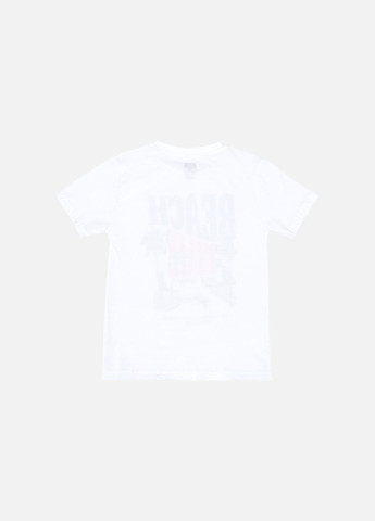 Біла літня футболка з коротким рукавом для хлопчика колір білий цб-00246160 No Brand