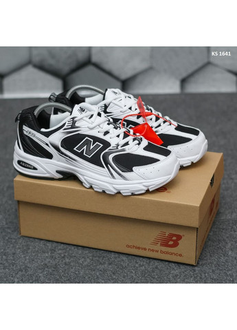 КРОССОВКИ ЖЕНСКИЕ NEW BALANCE 530 ABZORB WHITE BLACK НЬЮ БЕЛАНС 530 No Brand чёрные демисезоны (368862583)
