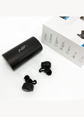 Навушники Bluetooth NB710 з кейсом чорні бездротові, Навушники для тренувань сенсорні бездротові NIA (372908450)