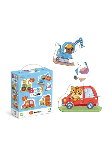 Детский пазл 4 в 1 "Baby puzzle. Транспорт" набор 4 в 1 300685 DoDo Toys (392271170)