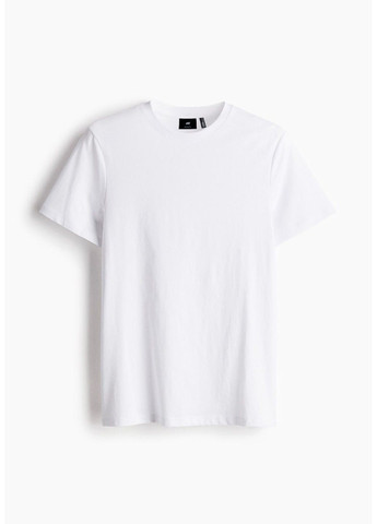 Біла чоловіча футболка regular fit cool max (58304) s біла H&M