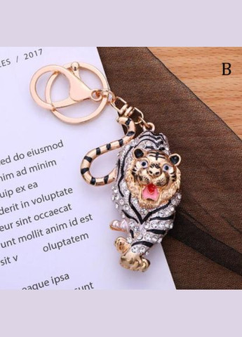 Креативный модный брелок подвеска в виде тигр с кристаллами No Brand (292260715)