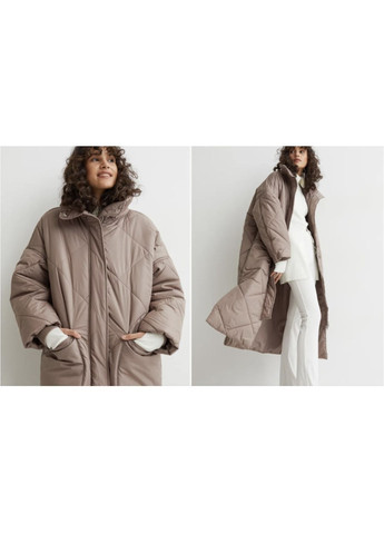Бежеве демісезонне Пальто стьобане H&M