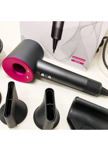 Фен Super Hair Dryer с 5 насадками для быстрой сушки и укладки волос. No Brand (366238679)