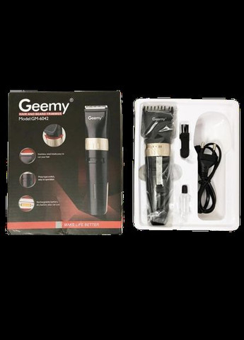 Профессиональная беспроводная аккумуляторная машинка GM6042 3 W для стрижки волос Geemy (297332117)