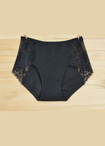 Трусики менструальные в рубчик с кружевными вставками. Трусы для критических дней, непромокаемые, No Brand Для критических дней|Подстраховующие (316300954)