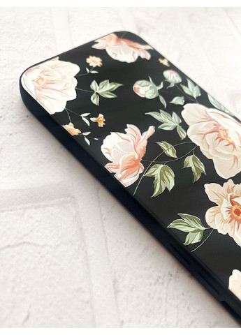 Матовий чорний чохол на Samsung Galaxy S24 FE Квіти пастельні (принт 277) Creative (355390346)