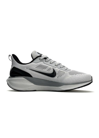 Светло-серые демисезонные кроссовки мужские nike No Brand Air Zoom x React Light Grey Black