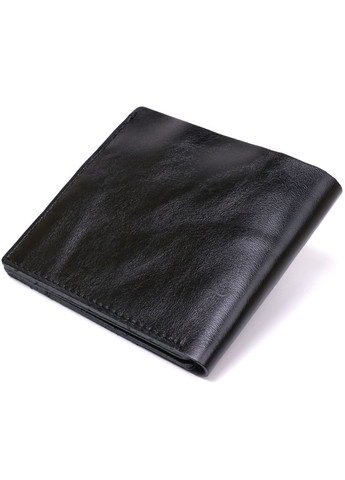 Мужское кожаное портмоне с монетницей на кнопке черное (sku_16439) No Brand (327819931)