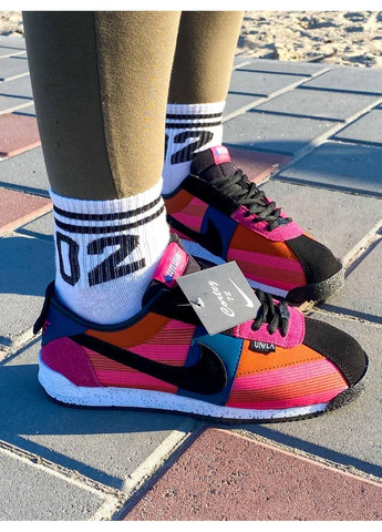 КРОСІВКИ ЖІНОЧІ NIKE CORTEZ X UNION L.A. PINK BLACK НАЙК КОРТЕЗ No Brand рожеві демісезони (368887920)