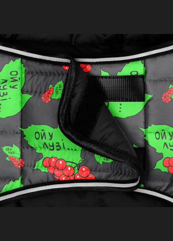 Куртка-накидка для собак Clothes, малюнок "Калина",, А 26 см, B 33-41 см, З 18-27 см WAUDOG (279566663)