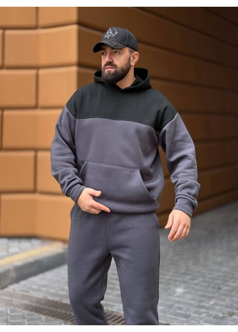 Теплий чоловічий костюм на флiсi графiтового кольору 36236 Fashion (371258364)