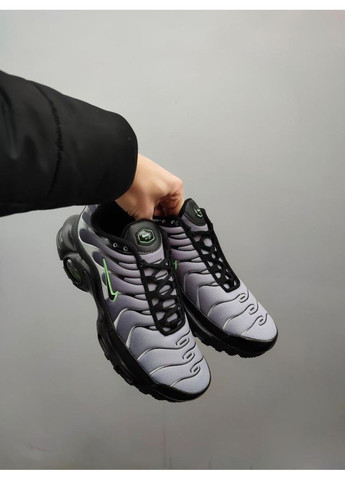 Сірі Осінні кросівки чоловічі nike air max tn grey green найк аір макс тн плюс No Brand