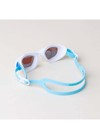 Окуляри для плавання RAVEN MIRROR 61425 білий, бірюзовий Уні Aqua Speed (367587802)