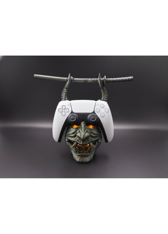 Держатель "Маска Они и Катана" (Ghost of Tsushima Style) No Brand (368771202)