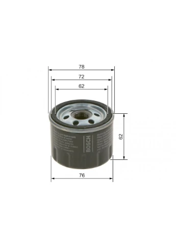 Фільтр масляний Ford Focus/Transit Connect/Tourneo Connect 1.0/1.5EcoBoost 13 F 026 407 279 UA63 Bosch (366177738)