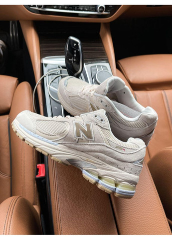 КРОССОВКИ ЖЕНСКИЕ NEW BALANCE 2002R BEIGE V3 НЬЮ БЕЛАНС 2002R No Brand бежевые демисезоны (367171583)