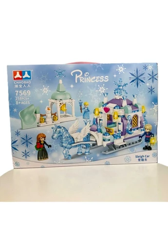 Детский конструктор карета Frozen 38х26х6 см пластик 258 деталей разные цвета ProDobro (393451289)