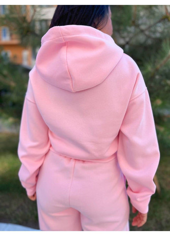 Костюм жіночий Joy One 80073 укорочене худі на блискавці з капюшоном та брюки рівні від стегна No Brand (302899873)