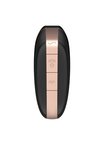 Вакуумный клиторальный стимулятор Love Triangle Black с управлением через интернет Satisfyer (333332666)