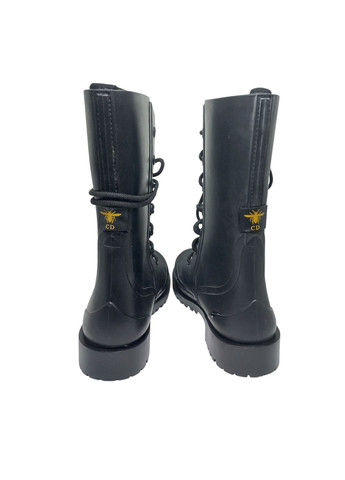 Черевики високі жіночі гумові чорні Dior (315761214)