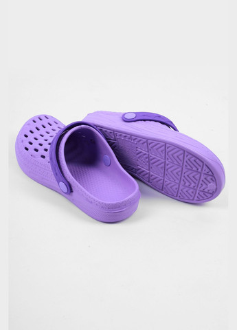 Кроксы женские фиолетового цвета Let's Shop (293055905)