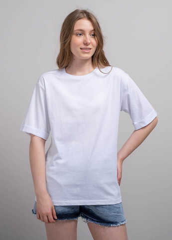 Біла літня футболка жіноча базова біла 340535 Power
