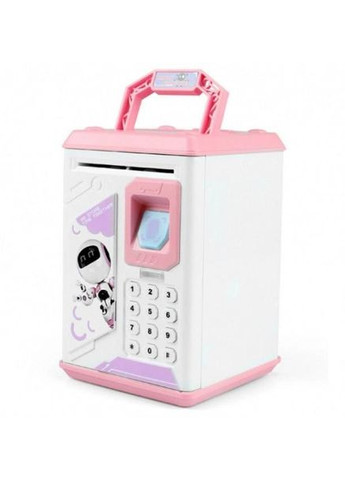 Дитяча сейф-скарбничка інтерактивна з кодовим замком та імітатором відбитка пальців Pink No Brand (367079033)