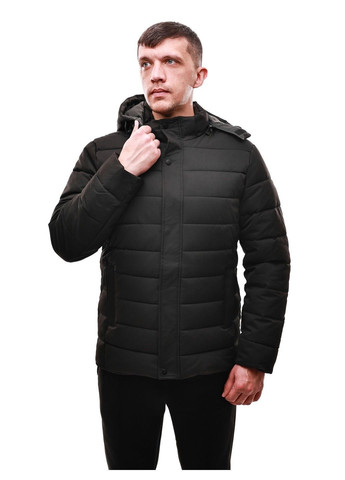 Чорна зимня куртка зимова чоловіча No Brand