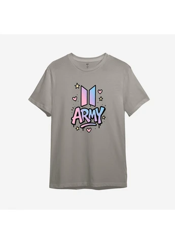 Темно-серая футболка с принтом "bts". bangtan boys 11 (10994720703) с коротким рукавом ТiШОТКА