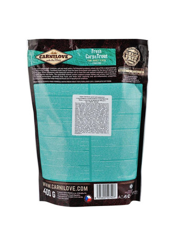 Сухий корм Fresh Carp & Trout для стерилізованих котів, риба, 400 г Carnilove (363196398)