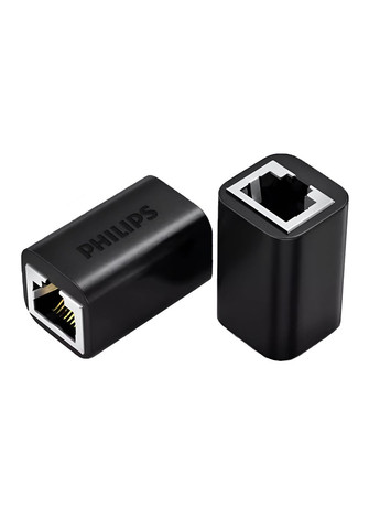 Соединитель витой пары RJ45 Cat 5 Cat 6 FTP, интернет-переходник локальной сети female Philips (290681713)