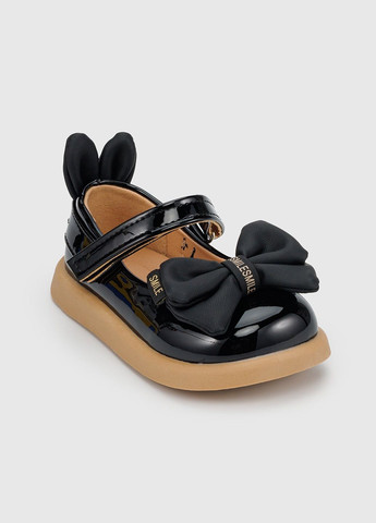 Черные туфли для девочки 801-1a черный (2000990355256a)(sc) shop (2000990355256) Stepln