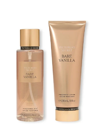 Набір косметики — міст та лосьон для тіла Victoria's Secret Bare Vanilla Fragrance Set (388642606)