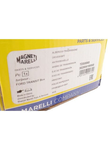 Піввісь (передня) Ford Transit 2.2/2.4TDCi 04- (R) (28x41x1093) (TDS0068) 302004190068 (opt-om) Magneti Marelli (347154351)