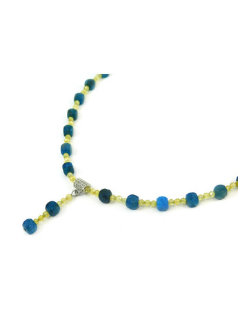 Бусы "Элигия" Апатит, Циркон, серебро Fursa fashion (322444574)