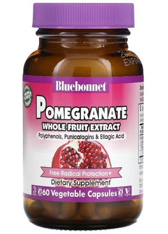 Super Fruit Pomegranate Extract 60 Veg Caps Bluebonnet Nutrition (294058475)