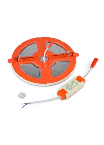 LED светильник встраиваемый с декоративной подсветкой DL4R 18W+6W 5000K+2700K 220V Videx (381201809)