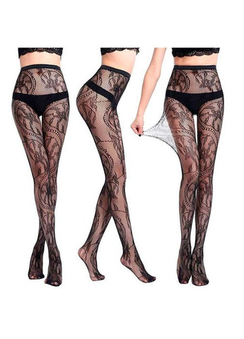 Колготки з візерунком "Квіти" 2/3/4 ( ) - Еротична білизна Drive No Brand (327875815)