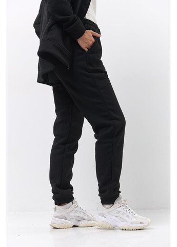 Жіночий спортивний костюм на флісі, теплий на замку Black No Brand (367623969)