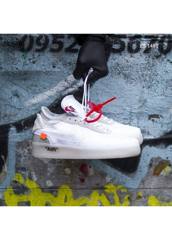 Білі Осінні кросівки чоловічі nike air force x off-white найк аір форс 1 преміум No Brand