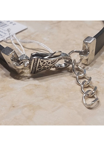 Браслет рунічний каучуковий зі срібною вставкою Вегвізир 19+3 см No Brand (355921825)