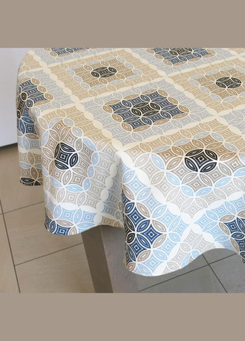 Тефлоновая скатерть на круглый стол с водоотталкивающей пропиткой "Калейдоскоп"140 Maystat (305391009)