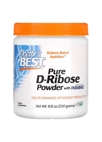 Натуральна добавка Pure D-Ribose Powder, 250 грам Doctor's Best (293482004)