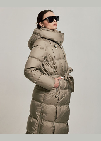 Оливкова зимня пальто жіноче оливкове Clasna