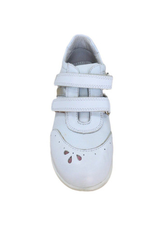 Белые кожаные кроссовки для девочки Комфорт