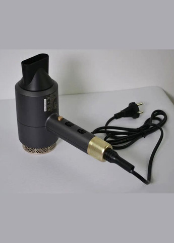 Маленький дорожный мини фен GHD-596G для сушки укладки волос компактный электрофен 1800 Вт Синий Grunhelm (306447632)