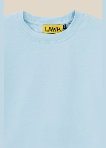 Голубой демисезонный лонгслив LAWA однотонный